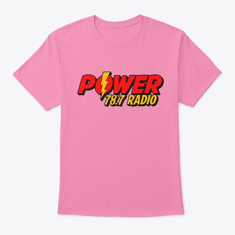 POWER 78.7 RADIO HOT PINK TEE